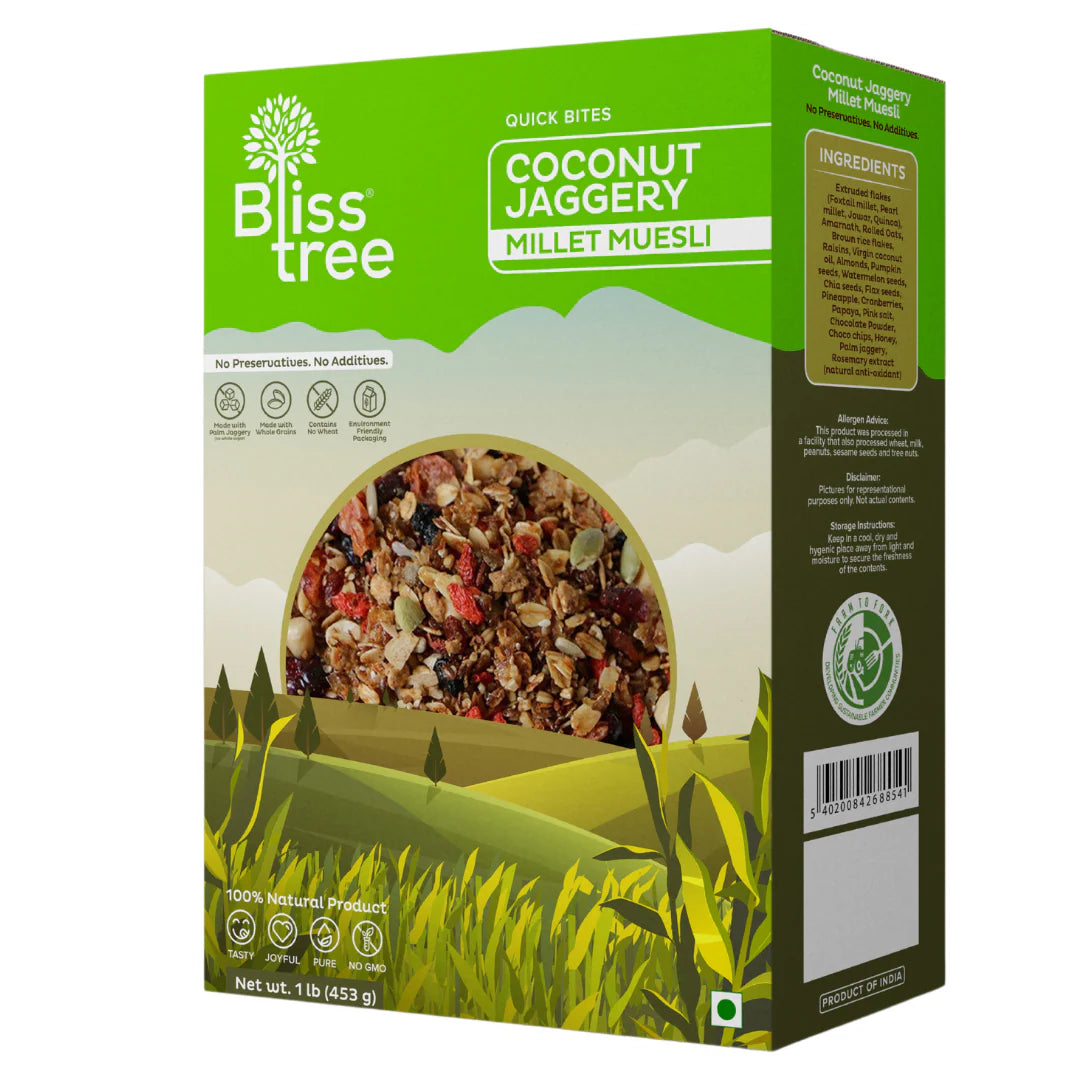 Coconut Jaggery Millet Muesli