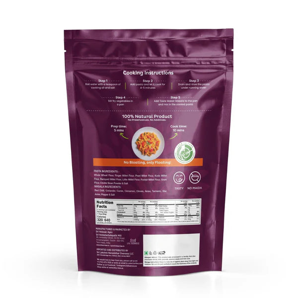 Multi Millet Rotini with Masala Packet
