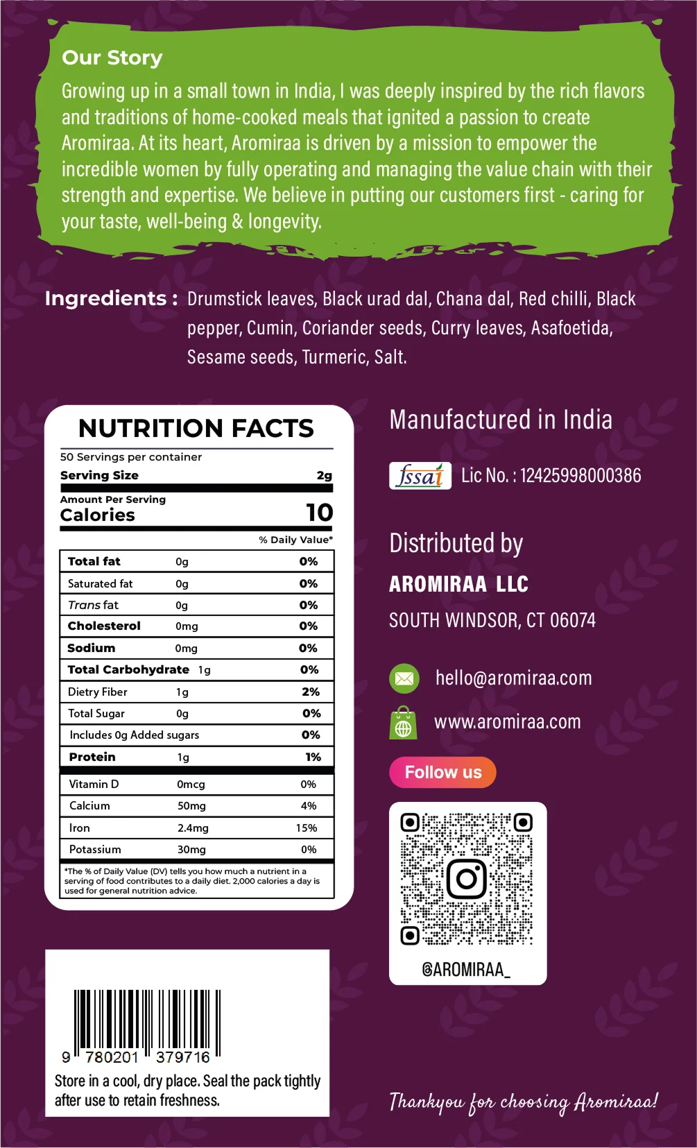 Drumstick ( Moringa) Powder